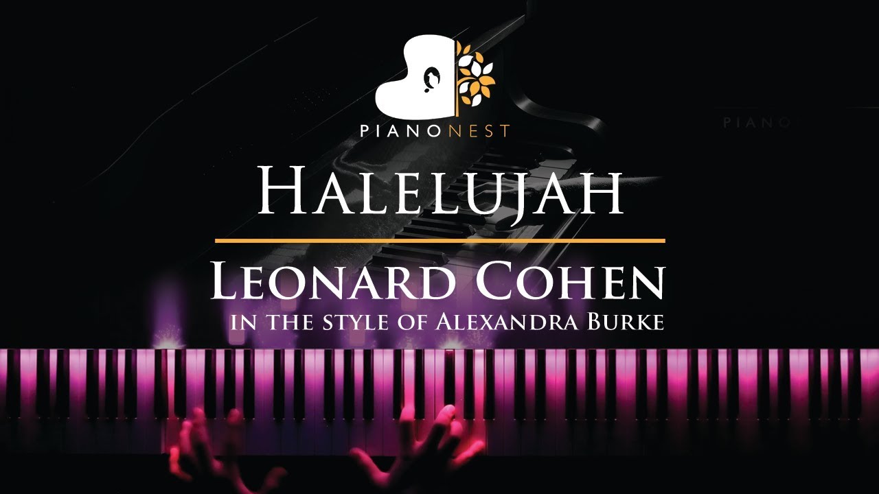 Halelujah - Leonard Cohen, in the style of Alexandra Burke - Piano Karaoke Instrumental with Lyrics