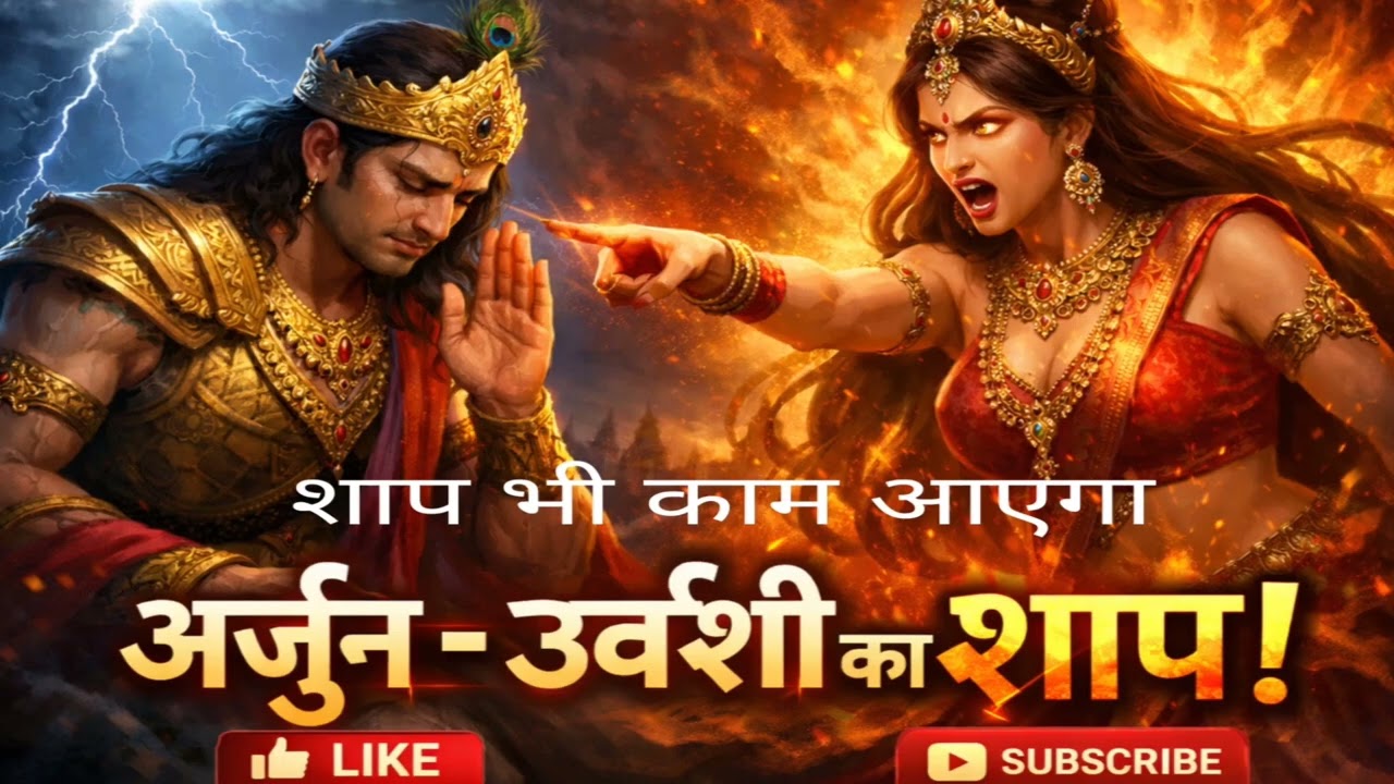 अर्जुन को मिला उर्वशी से शाप।जो अज्ञात वास में काम आया