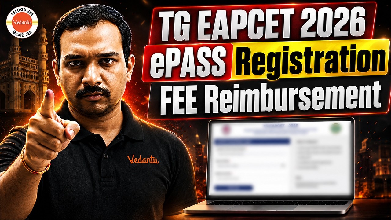 Live: TG EAPCET 2026- ePASS Registration FEE Reimbursement #eapcet #scholarship #kiransir #vedantu
