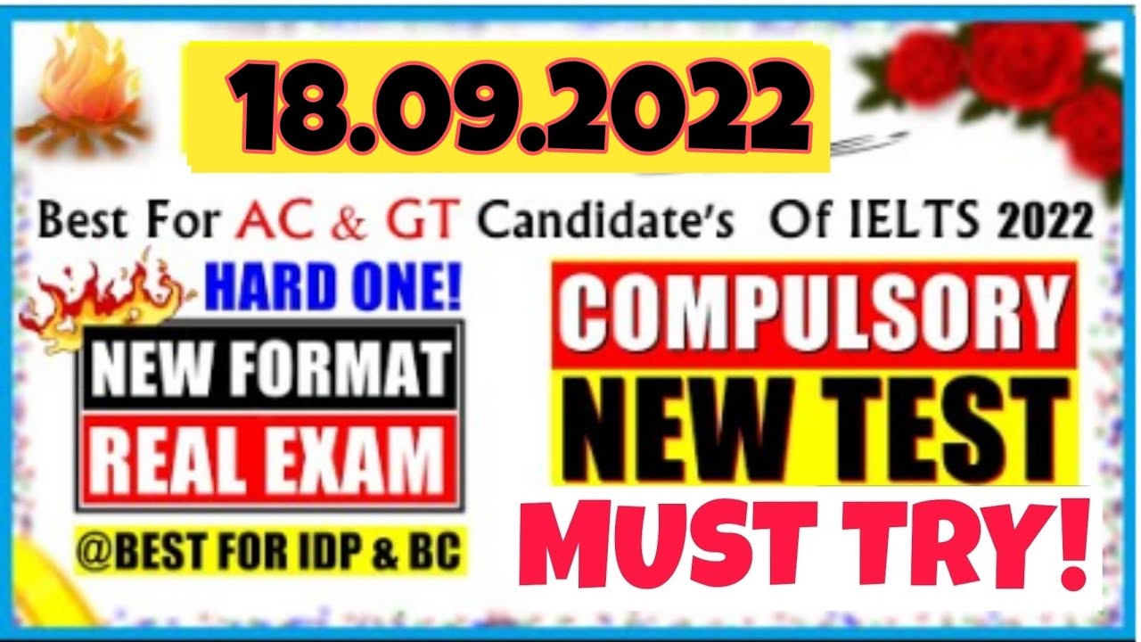 18 September 2022 : IELTS Listening Practice Test with answers : New test