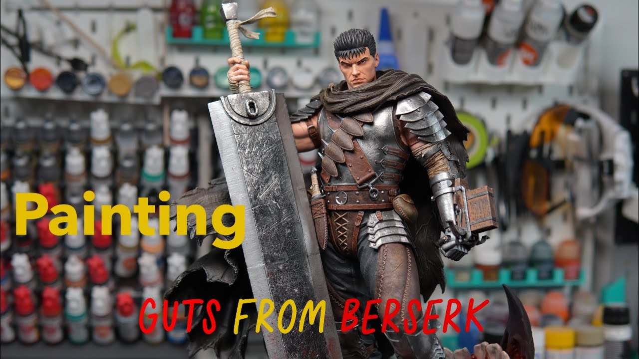 Painting statue of Guts from Berserk