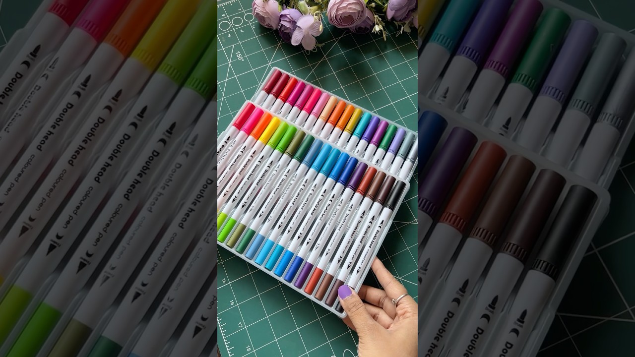Dual tip brush pen #tippen#pen#markers#highlighter#artandcraft#art#craft#artist#arts#fy#fyp#inkarto