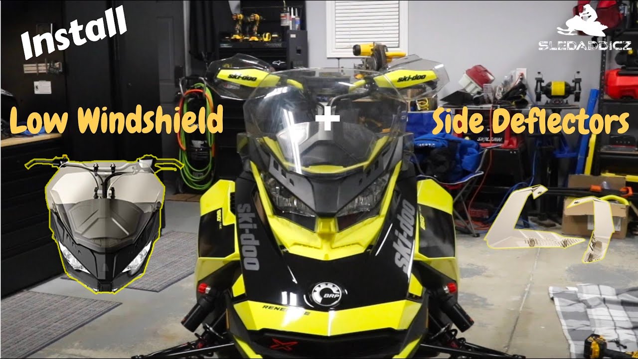 Install | Low Windshield with Side Deflector Kit on a Ski-Doo Gen4 XRS