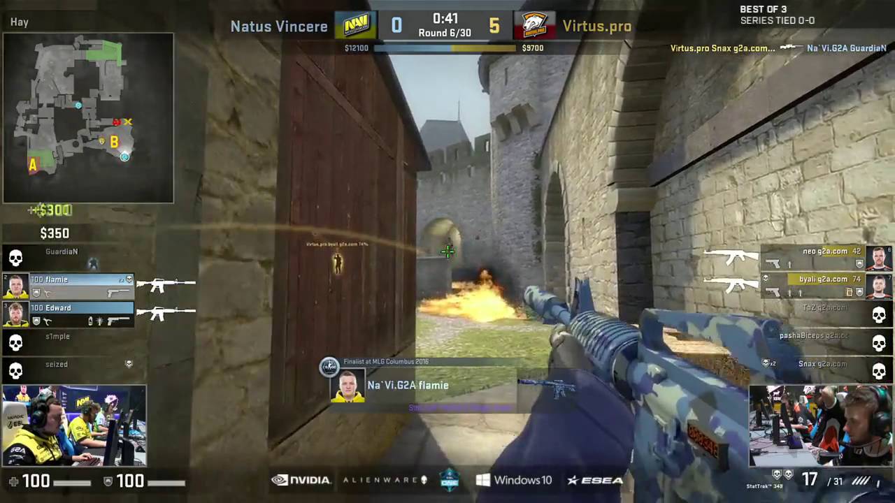 NaVi vs VP - NEO 1v2 |ESL One New York 2016|
