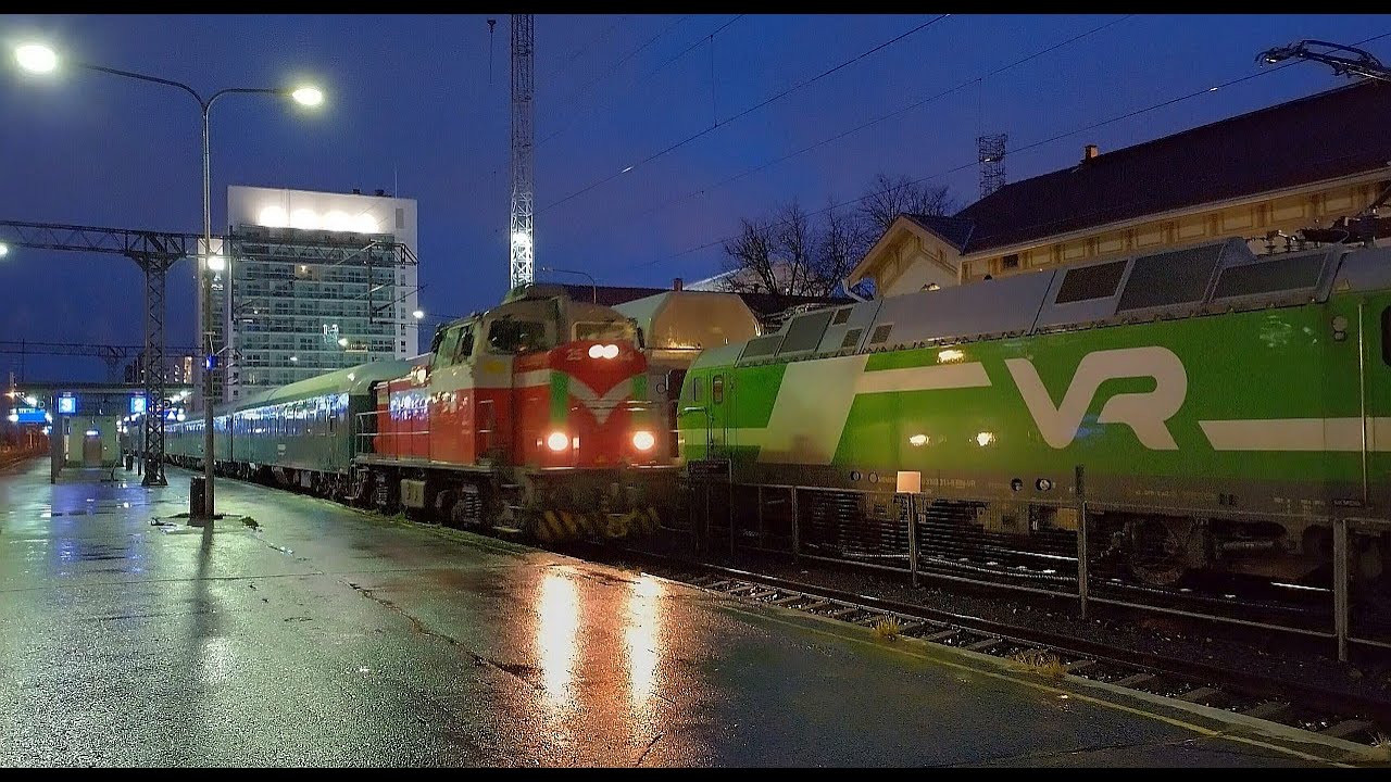 Finnish Trains in Northern Finland October 2021