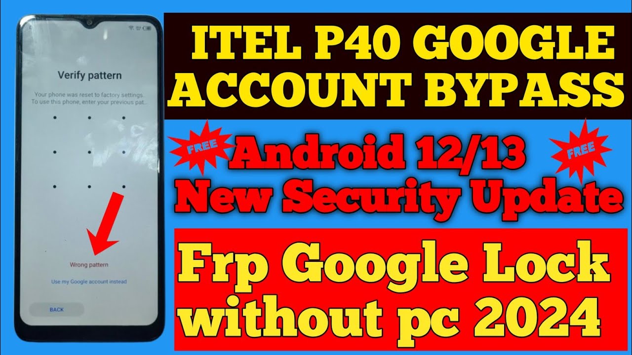 Itel P40 FRP Bypass Android 12 App Not Installed | New Method 2024 Google Lock🔒 Remove 😎