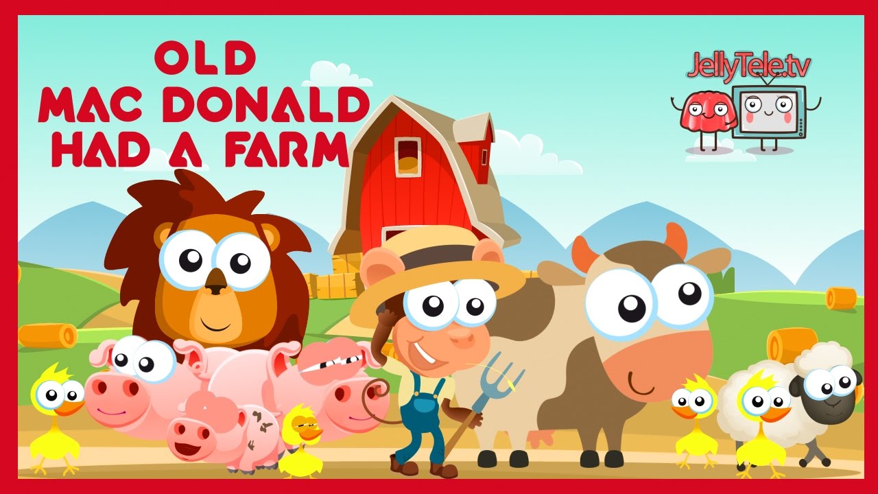 Old MacDonald had a Farm | Nursery Rhyme | JellyTelly TV