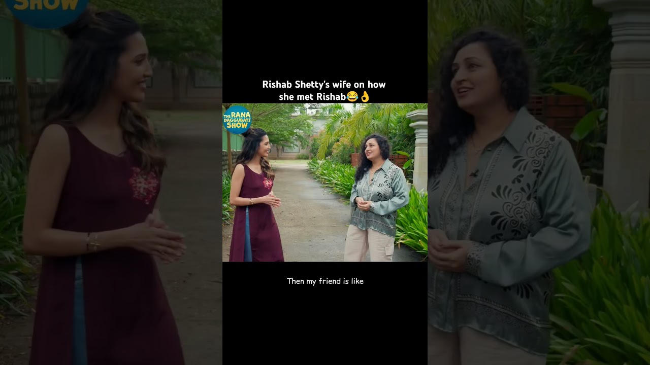 Cute and fun interactions on #TheRanaDaggubatiShow on Prime. #RishabShetty #RanaDaggubati