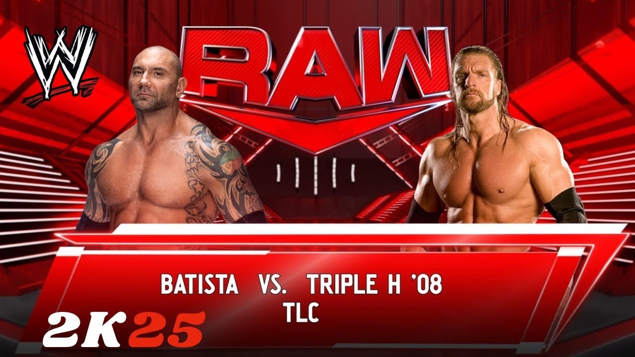 BATISTA VS TRIPLE H | BEST TLC MATCH | WWE2K25 