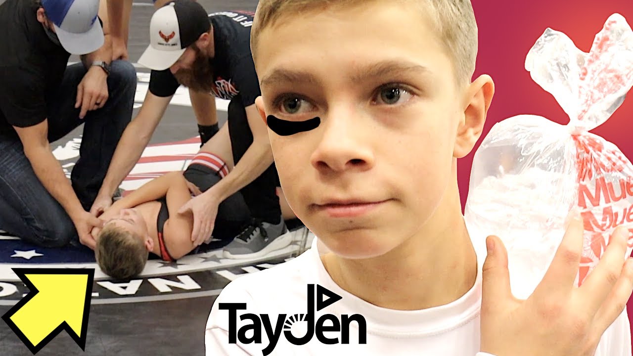 BROKEN SHOULDER and BLACK EYE at Wrestling Tournament!