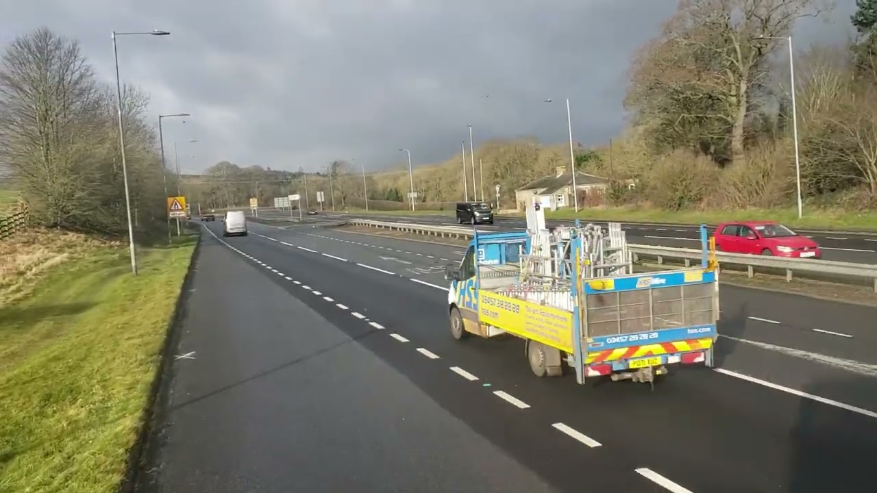 Front Seat View: Route 685 Hexham - Haltwhistle 11158/YX68 UXJ