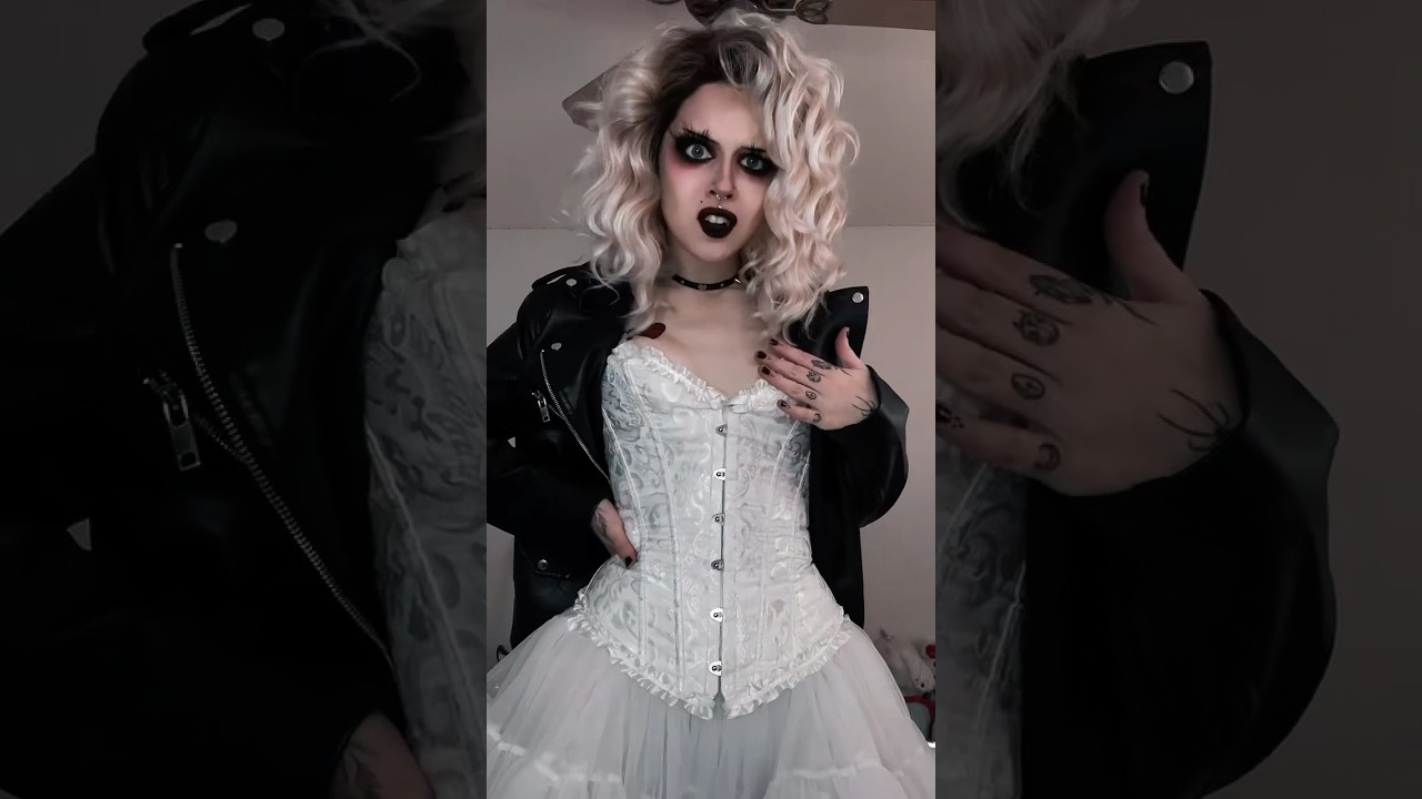 Bride of Chucky #cosplay #halloweencostume #goth #halloween #makeuptutorial
