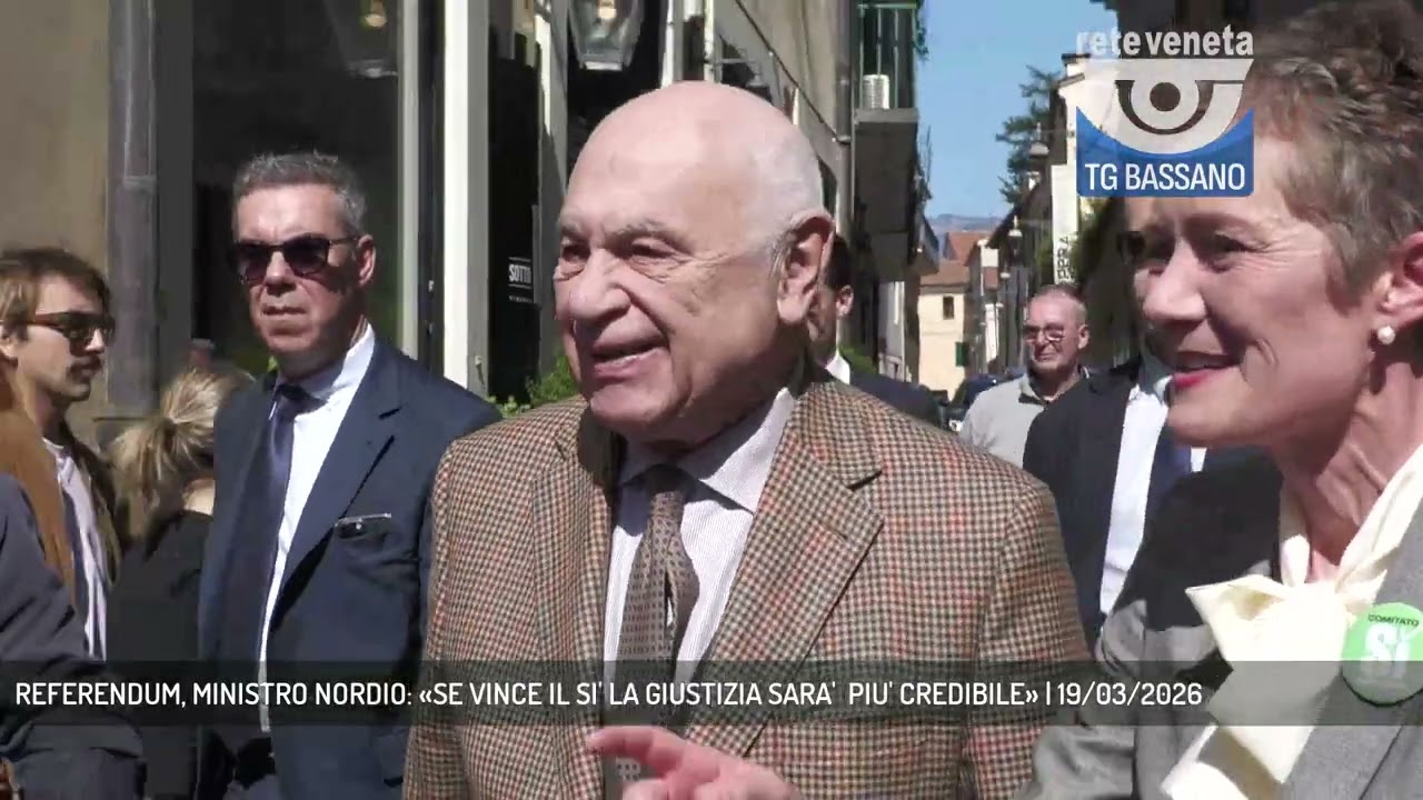 REFERENDUM, MINISTRO NORDIO: «SE VINCE IL SI' LA GIUSTIZIA SARA'  PIU' CREDIBILE» | 19/03/2026