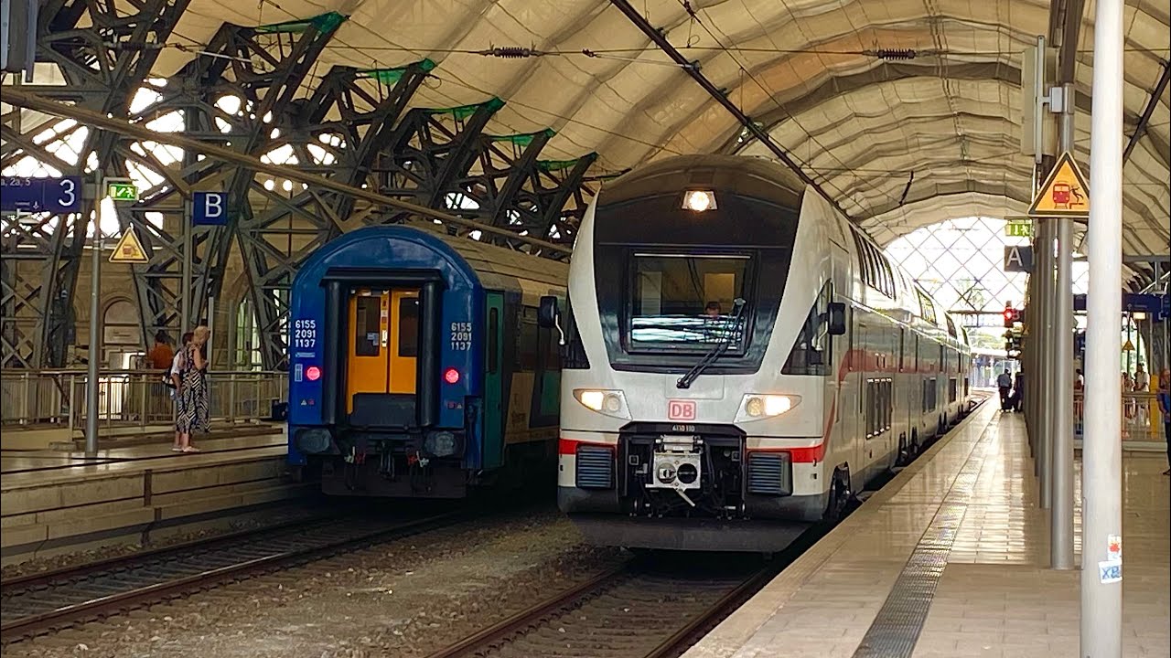 Trains in Dresden Hbf! (Trainspotting Video | 4K | Sachsen | Germany)