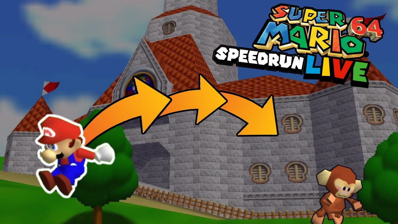⭐ Super Mario 64 Speedrun: der erste 70 Sterne Run! 🔴LIVE