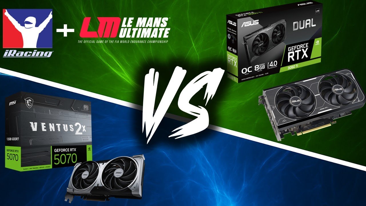 RTX 3060 Ti vs 5070 for sim racing (LMU / iRacing) on triple 1440p monitors + MSI VENTUS 2X unboxing