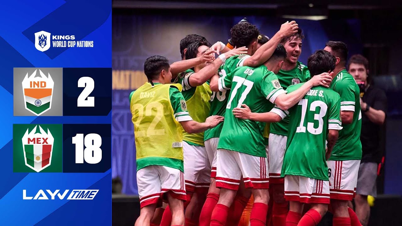 SUMMARY and GOALS: Mexico 18 - 2 India | Group E - Kings World Cup Nations 2026 | Layvtime