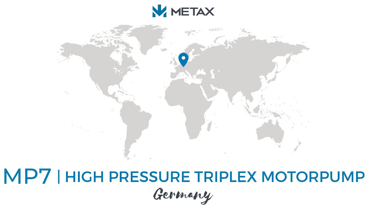 MP7 High Pressure Triplex Motorpump for Jet Grouting - METAX