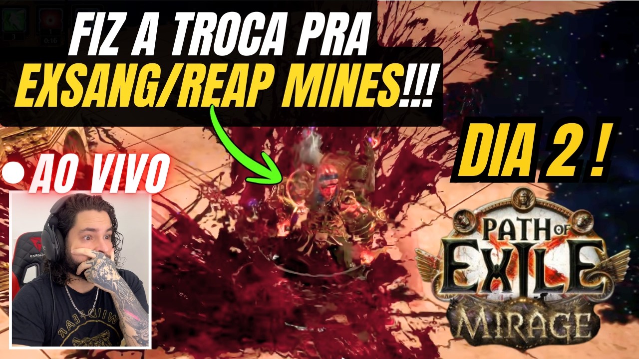 🚨FIZ A TROCA PRA EXSANGUINATE MINES!🚨 MIRAGE DIA 2🚨
