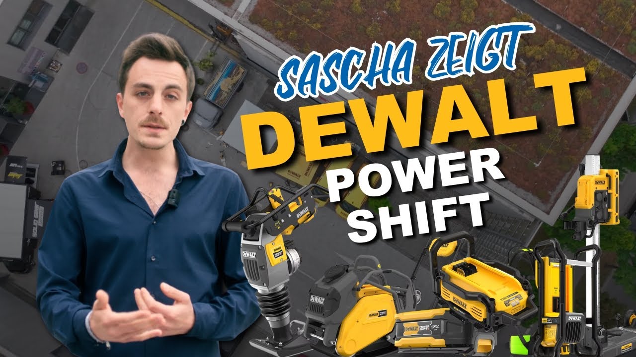 Sascha zeigt uns DEWALT Powershift!