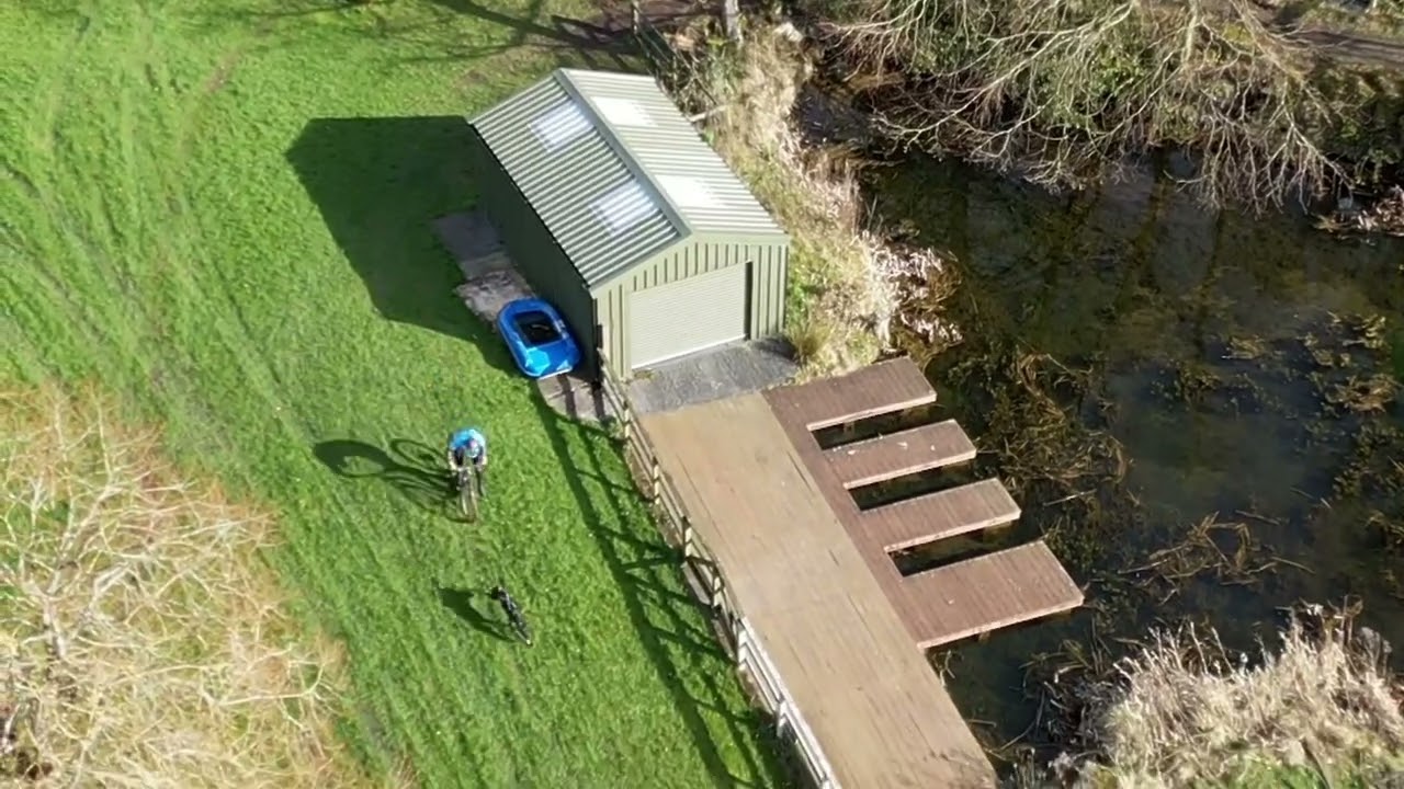 Drone footage of Scooter Championship at Drewstown house