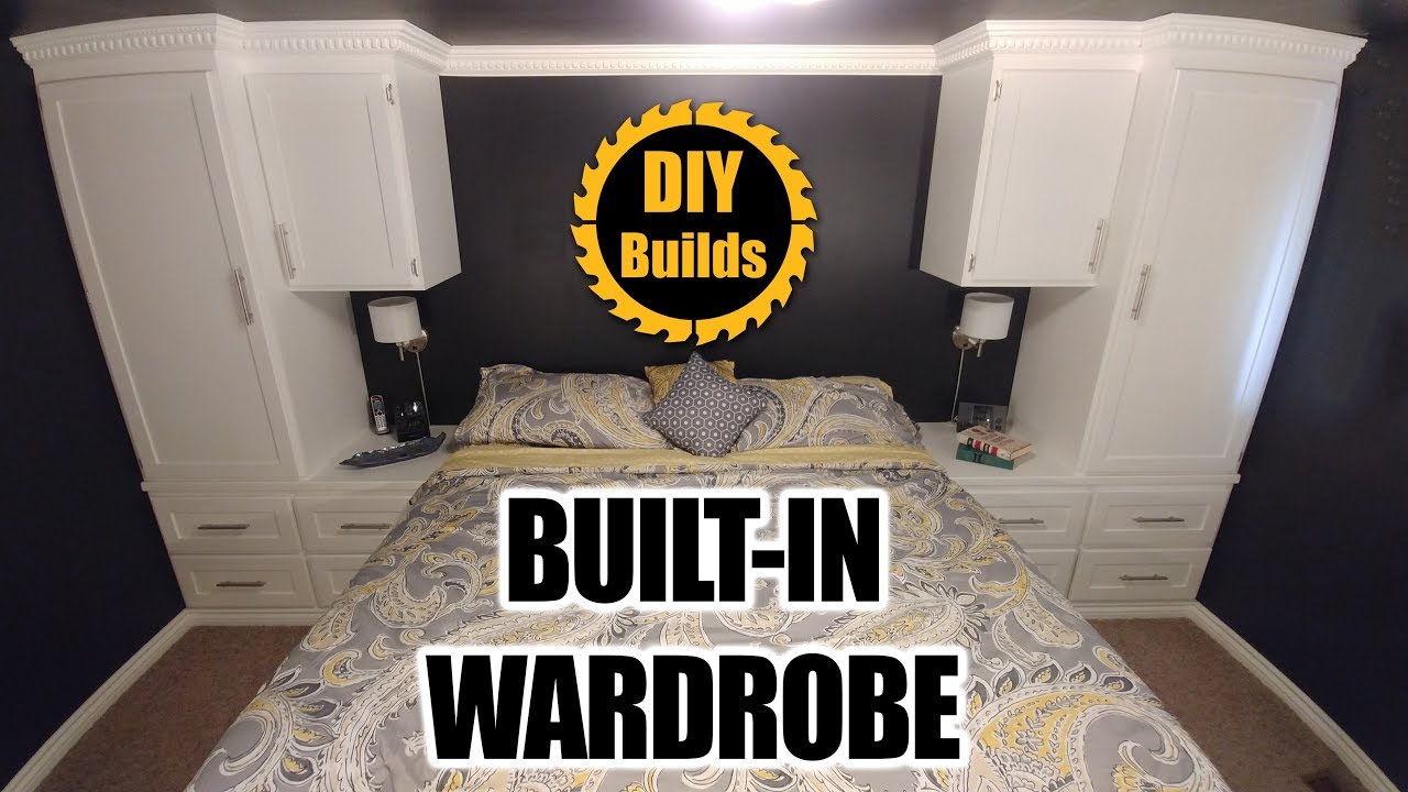 DIY Bedroom Built In Wardrobe - Free Plans!