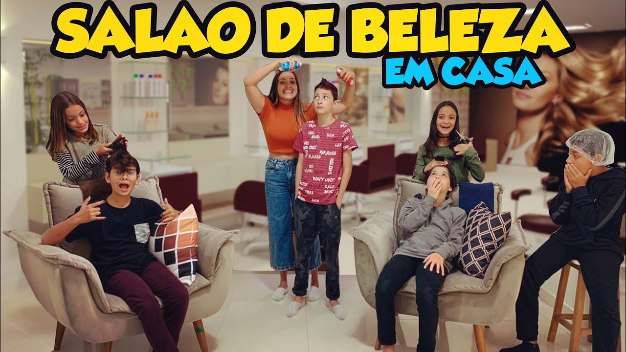 TRANSFORMAMOS NOSSA CASA EM UM SALÃO DE BELEZA - MILLENA E MANU MAIA