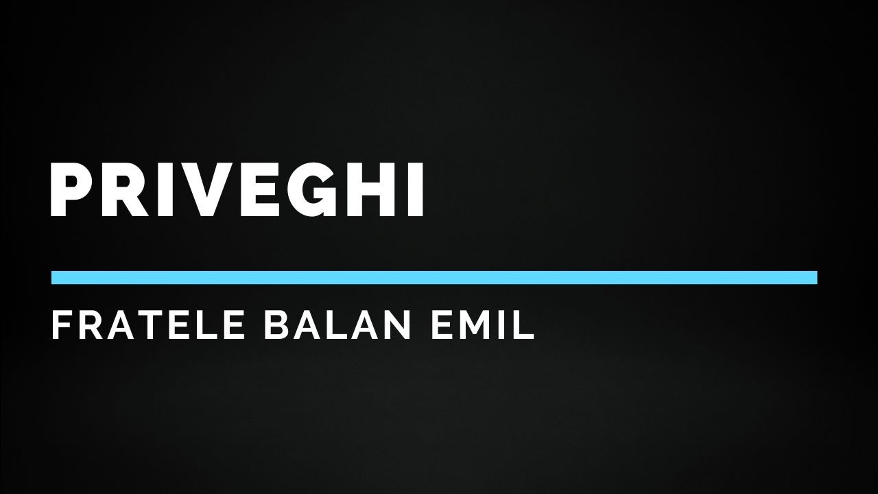 Program Priveghi Balan Emil Biserica Nicolina 2026