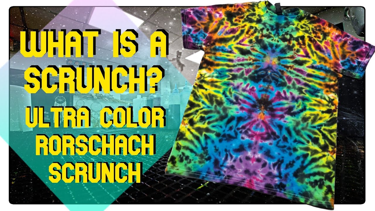Что такое скранч? Урок по тай-дай (полное видео) Как сделать футболку Rorschach Scrunch своими ру...