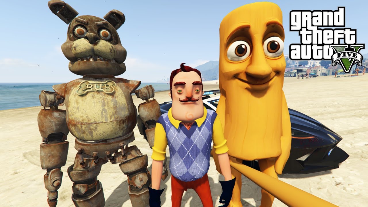 HELLO NEİGHBOR TUNG TUNG SAHUR VE  FNAF BUB YAKALADI - GTA 5  #gta5 #gta #tungtungtungsahur #fnaf