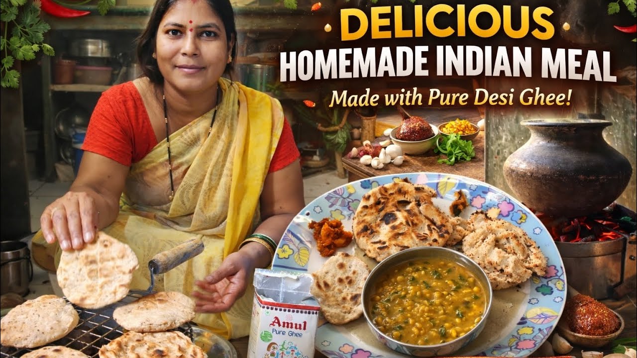 Gas khatam hone par bnaya sigadi par khana #viral #trending #indianfood 