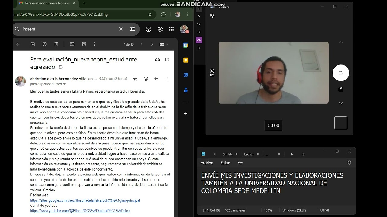 ENV&Iacute;E MI TEOR&Iacute;A TAMBI&Eacute;N A LA UNIVERSIDAD NACIONAL DE COLOMBIA SEDE MEDELL&Iacute;N