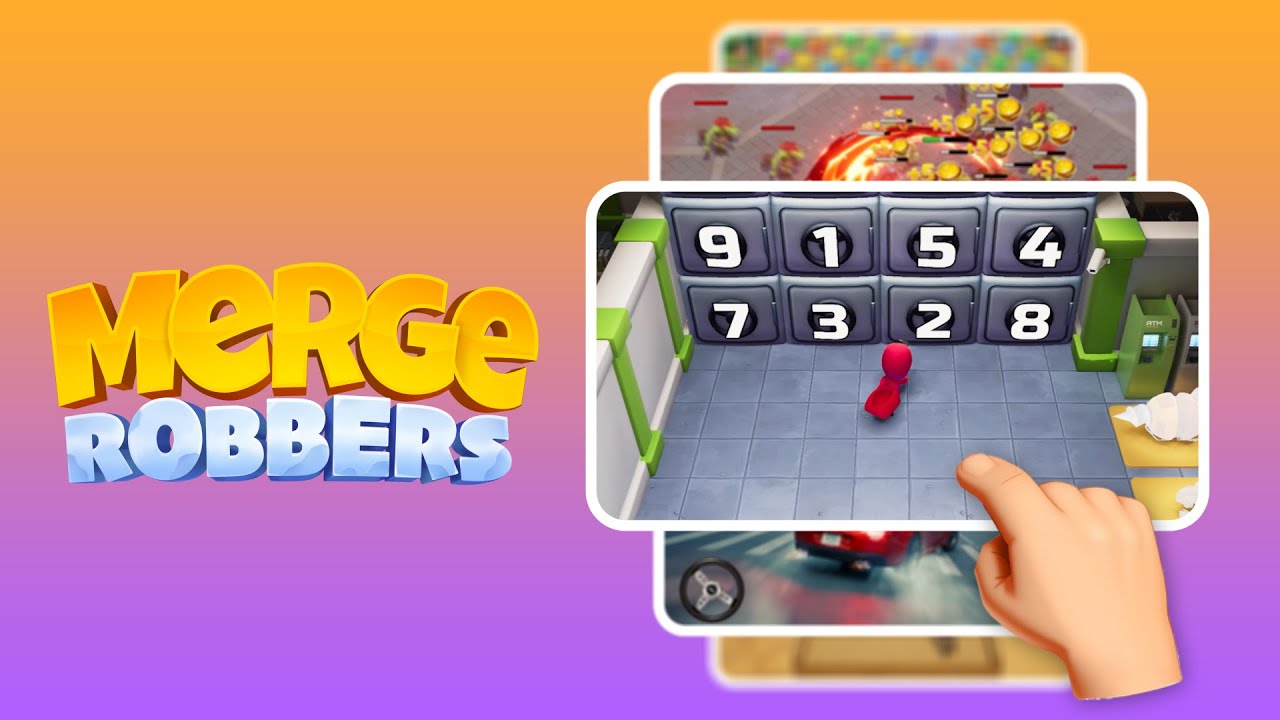 Mobile Game Ad &mdash; Merge Robbers: Cubes