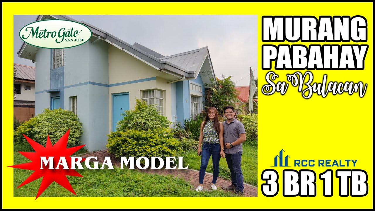 MURANG PABAHAY SA BULACAN I Metrogate San Jose Marga Model Single Attached 0945-3210-0455