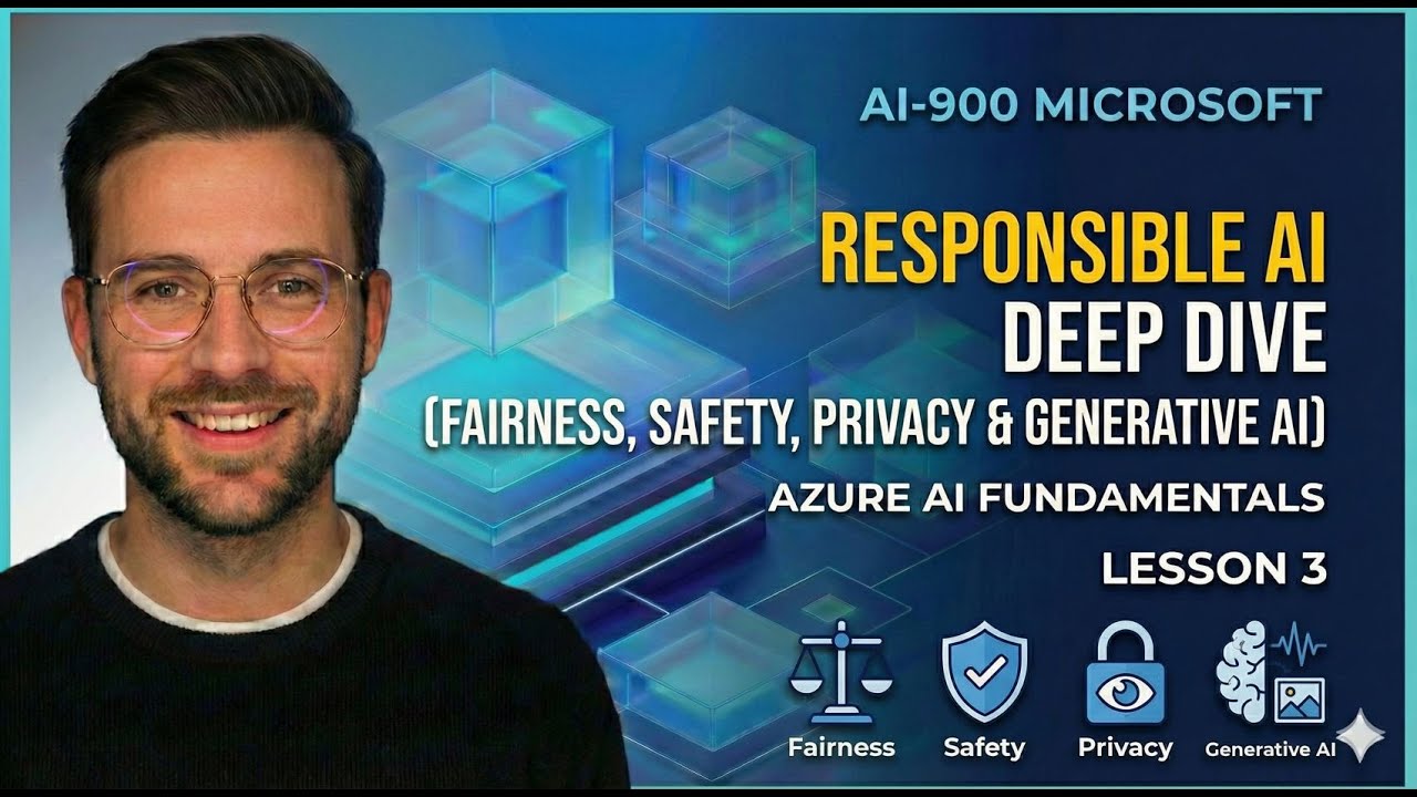 AI-900 Lesson 3 – Responsible AI Deep Dive (Fairness, Safety, Privacy & Generative AI)