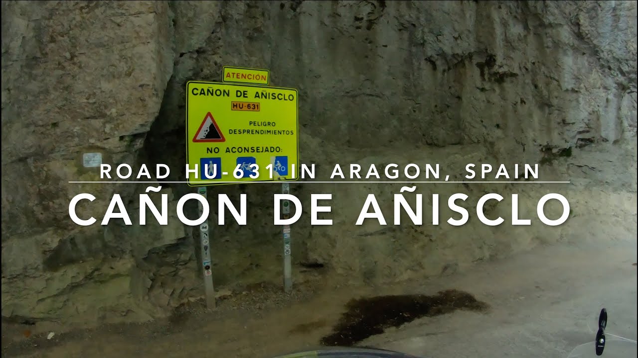 The Famous Road HU-631 through the Anisclo Canyon in Aragon, Spain