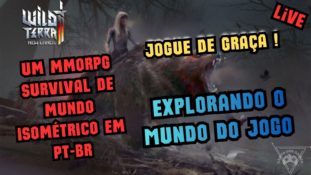 🔴 AO VIVO | MMORPG Survival GR&Aacute;TIS AO VIVO! Explorando Wild Terra 2 GAMEPLAY PT-BR[
