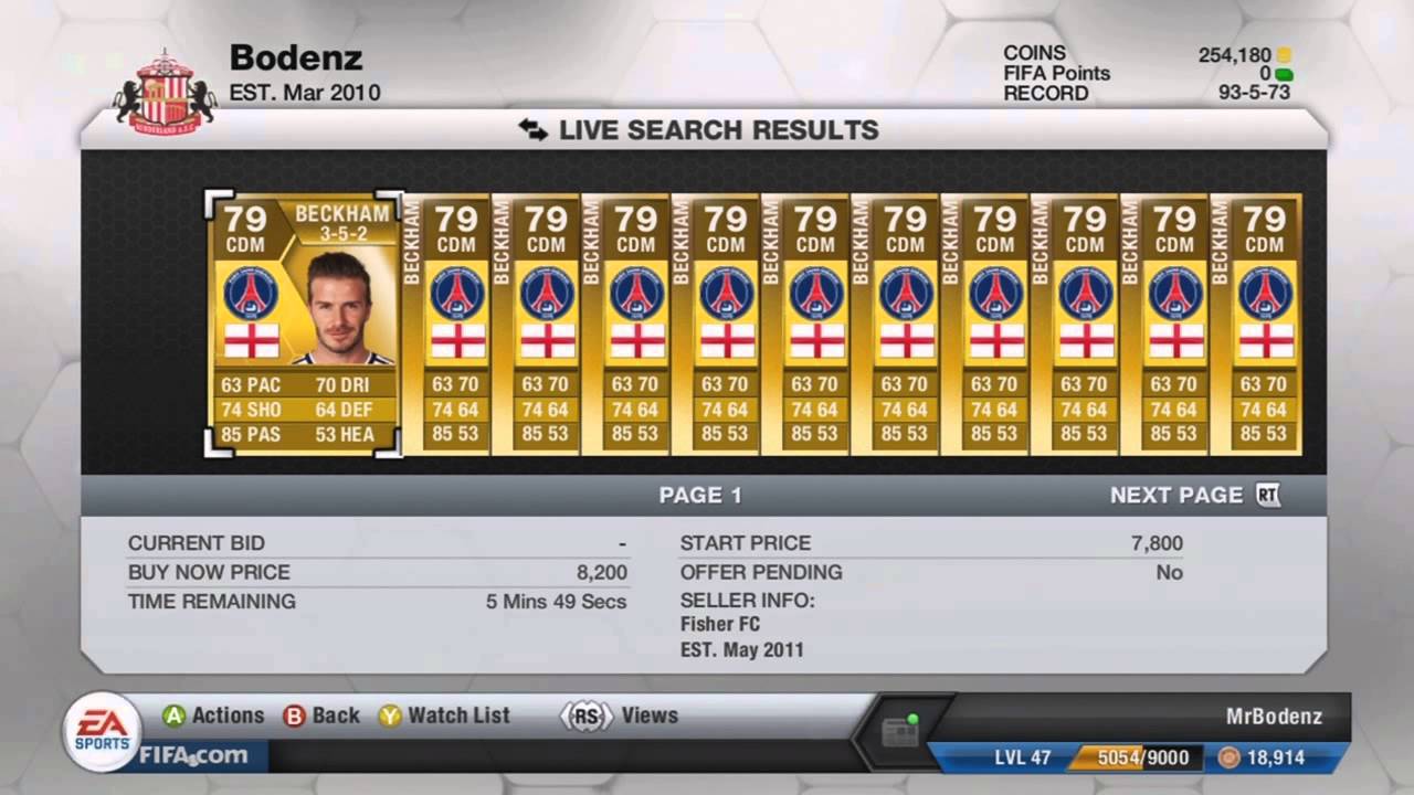 FIFA 13 Ultimate Team Trading Tips - Transferred Players Trading Technique