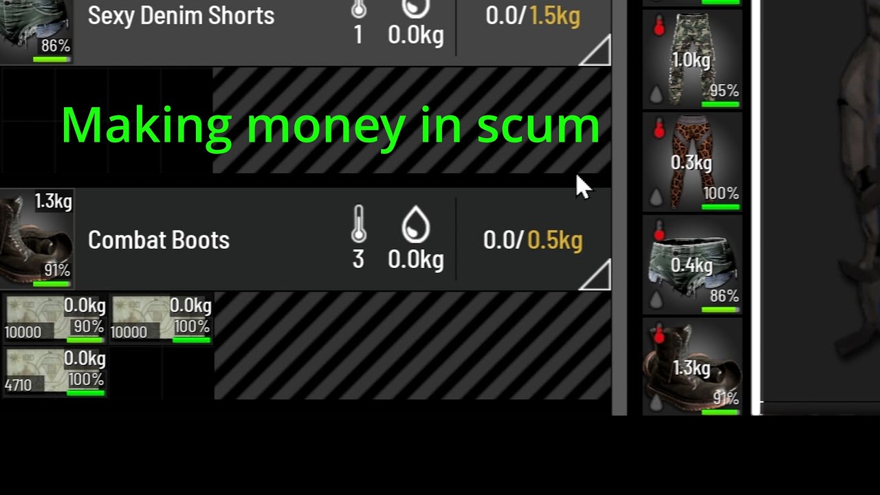 Making money in scum