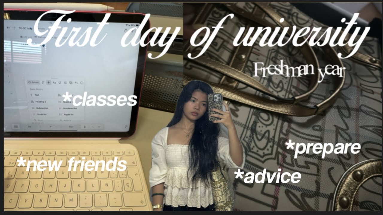 UNI VLOG: first day of freshman year. Morning routine, new friends, advice.📚💝