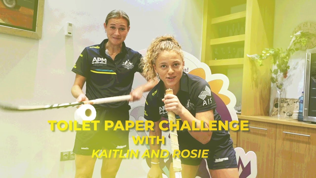 Toilet Paper Challenge with Kaitlin Nobbs and Rosie Malone | Australia | #HWC2022