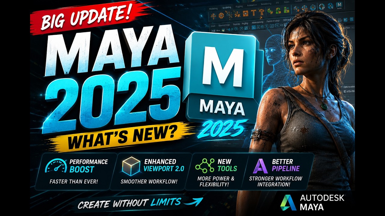 What's New in Autodesk Maya 2025  Urdu | Hindi