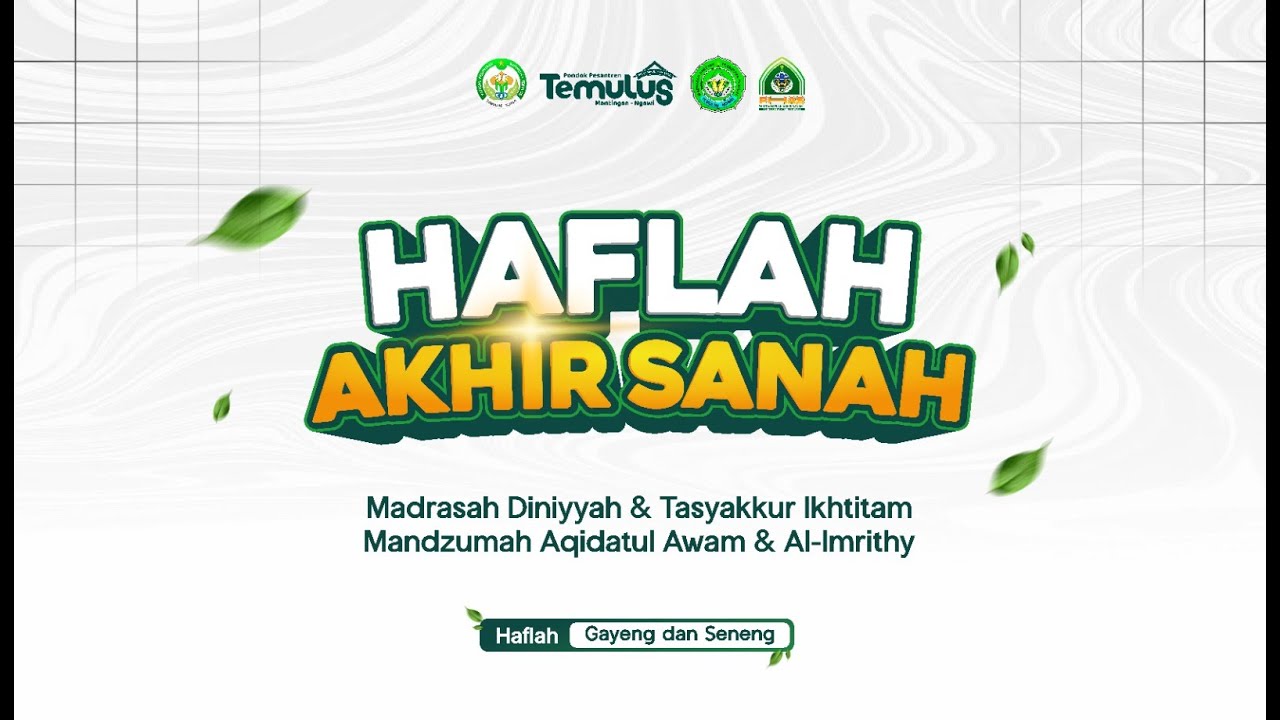 🔴 (LIVE) Haflah Akhir sanah Wisuda Santri Madin Tingkat Ula - Wustho Pesantren Temulus 1446 H.