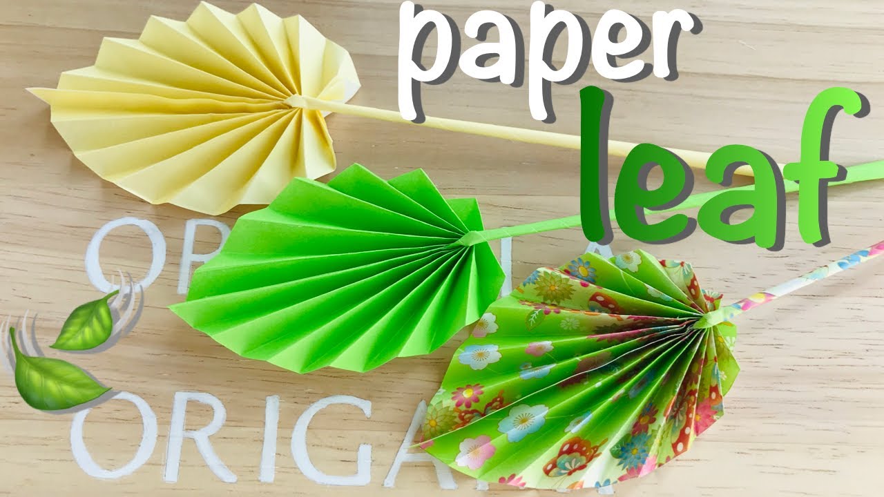 Easy Paper Leaves | Simple Origami Leaf | Fun Birthday Decorations | Gift Cards | Cute Party Favors