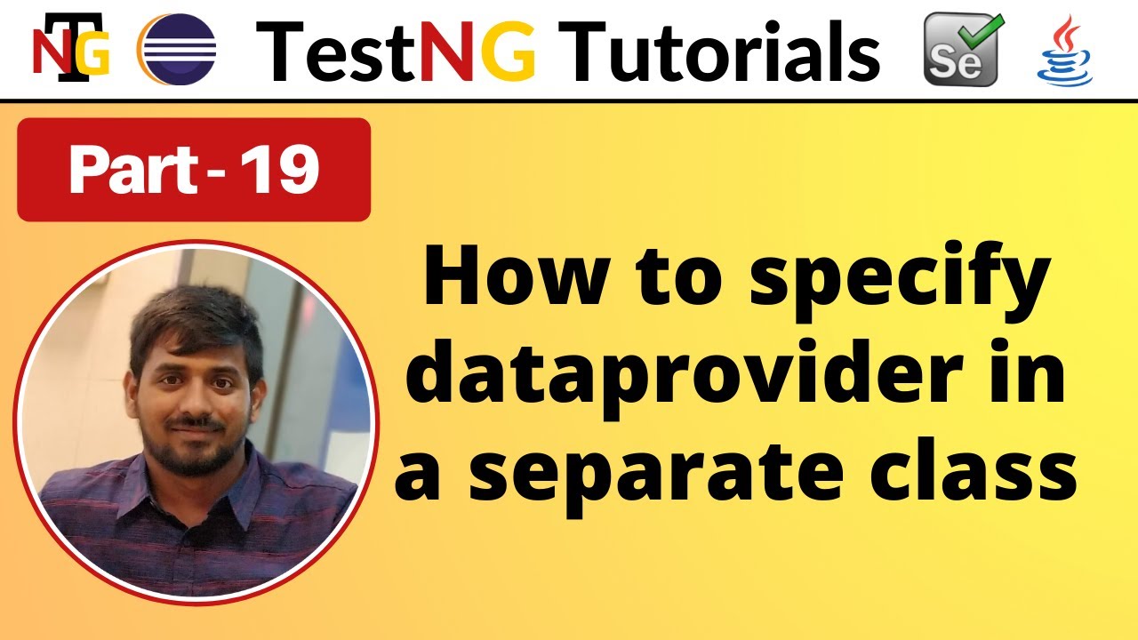 P19 - Как создать поставщик данных в отдельном классе | TestNG | Тестовая платформа |