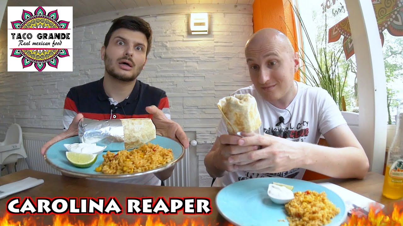 2020-07-24 Wyzwanie Ostrości: #266 Burrito z Carolina Reaper z Taco Grande w Szczecinie