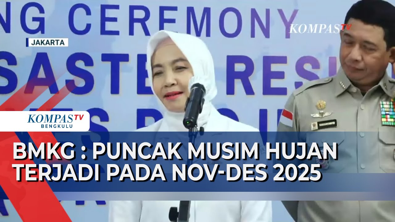 BMKG Prediksi Puncak Musim Hujan Terjadi pada November Desember 2025