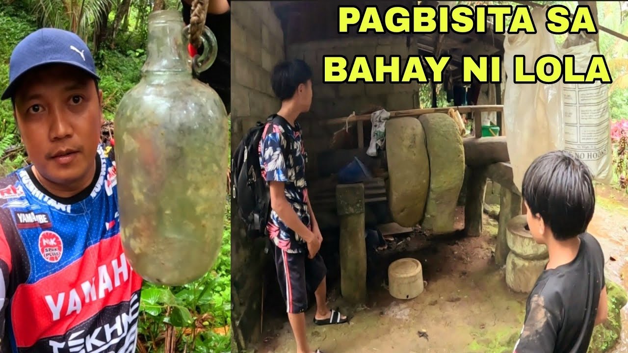 Pagbisita sa bahay ni lola Marami pang maisalba na lumang gamit sa bahay  mga sinaunang bote 