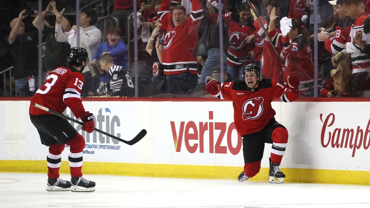 NEMEC in DOUBLE OT gives the DEVILS Game 3 🔥😈🚨