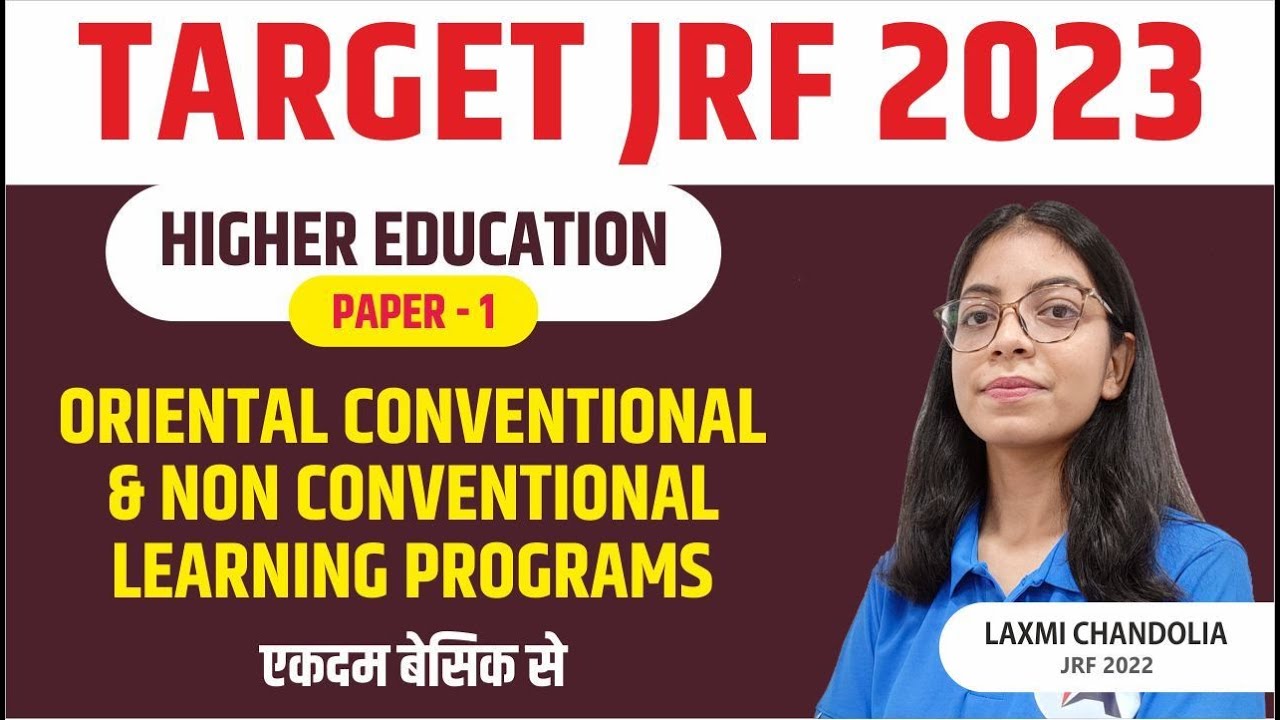 Learning Programs || HIGHER EDUCATION || TARGET NET JRF 2023 II PAPER 1 BY LAXMI MAM